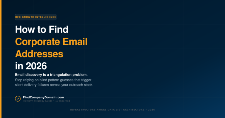 How to Find Corporate Email Addresses in 2026