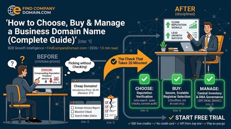 How to Choose, Buy & Manage a Business Domain Name (Complete Guide)