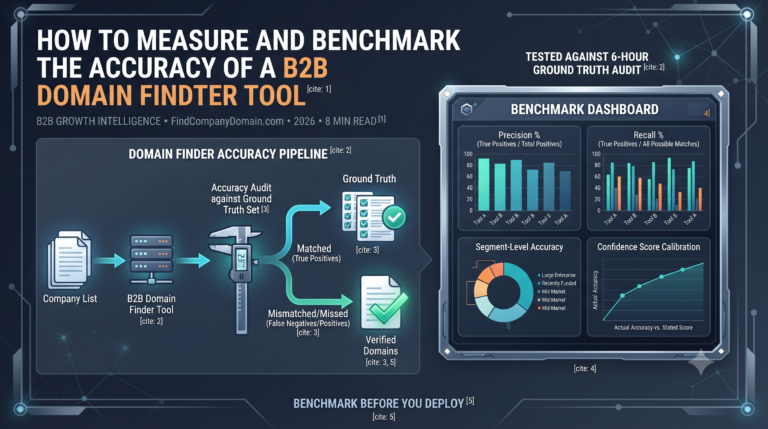 How to Measure and Benchmark the Accuracy of a B2B Domain Finder Tool